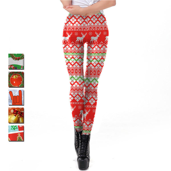 Leggings mit Weihnachtsmotiven